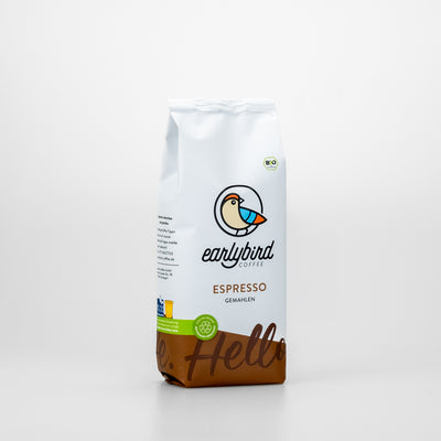 earlybird Espresso House Blend: hochwertiger Bio-Kaffee mit sehr gutem Preis-Leistungsverhältnis.