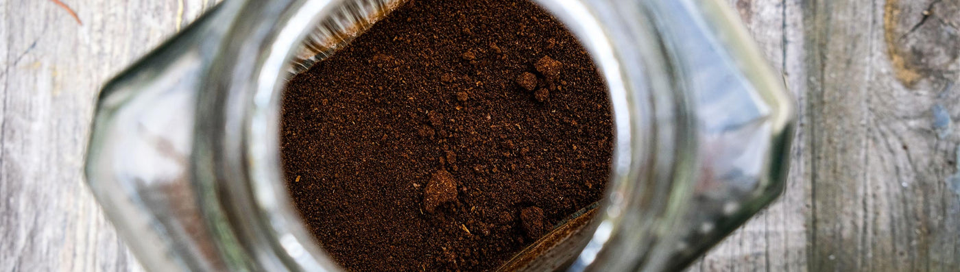 Kaffeesatz trocknen