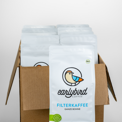 Bio Filterkaffee 5kg Vorteilspack von earlybird coffee