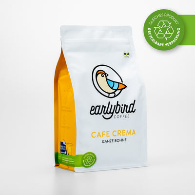 earlybird Cafe Crema: fairer, Bio-Kaffee.