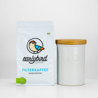 earlybird Filterkaffee 500g + earlybird Kaffeedose 500g