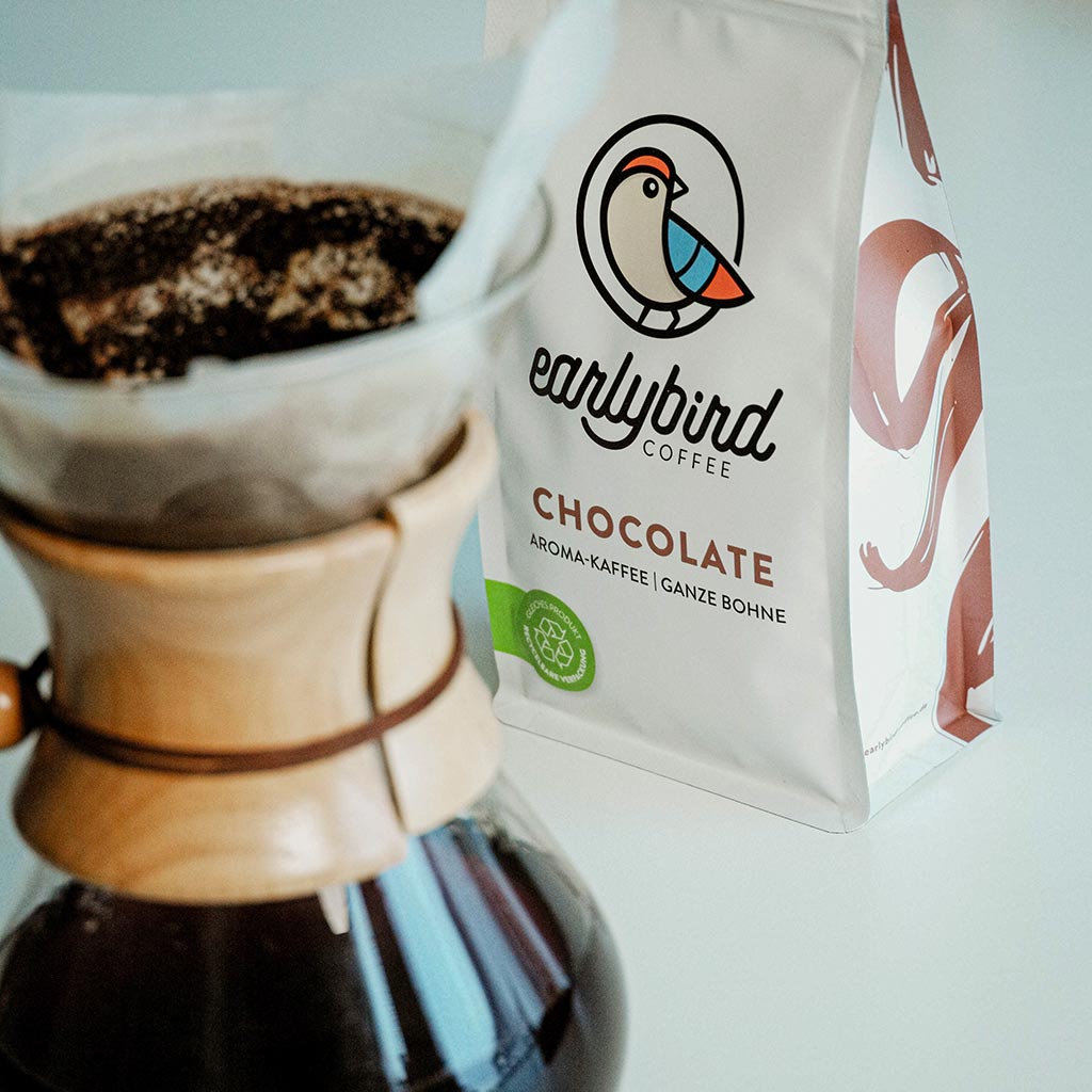 Kaffee mit Schokoladennote von earlybird coffee zubereitet mit Chemex