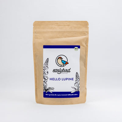 Lupinenkaffee von earlybird coffee: mit Lupinen aus Deutschland, koffeinfrei und überraschend lecker. 