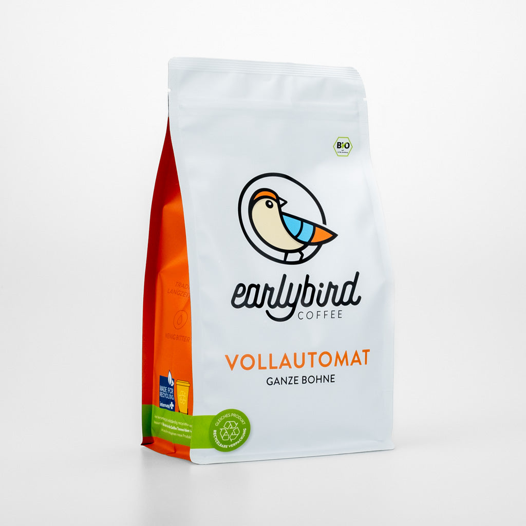 earlybird Vollautomat: Bio-Kaffee, der schmeckt.