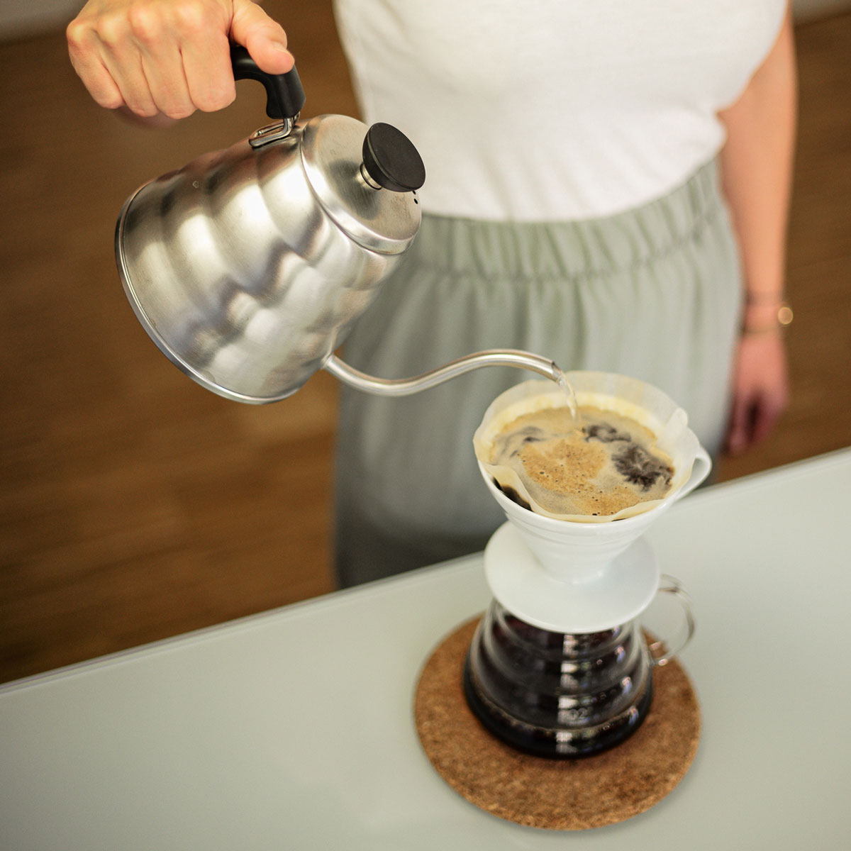 Filterkaffee mit dem Handfilter zubereiten